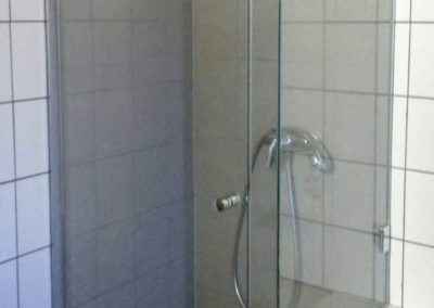 Dusche Nischenanlage integriert
